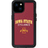 Iowa State University Collegiate Text iPhone 15 Plus Waterproof Case